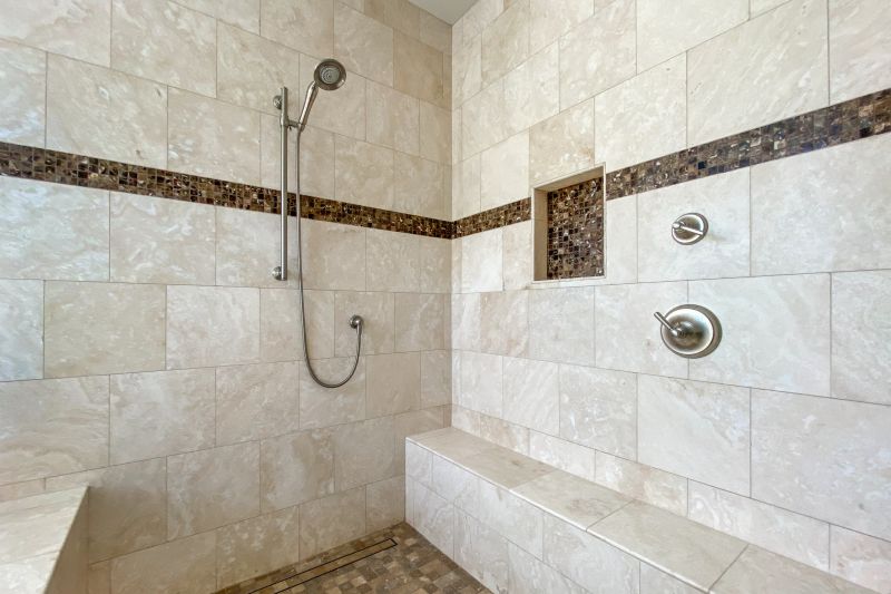 Tiled Shower with Bench